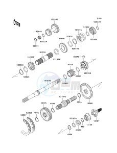 KAF 950 D [MULE 3010 DIESEL 4X4] (D8F) D8F drawing TRANSMISSION