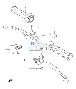 GSX1300R (E2) Hayabusa drawing HANDLE LEVER