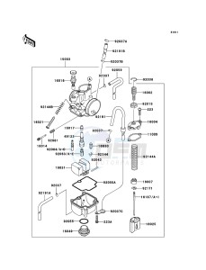 KX85 / KX85 II KX85-A5 EU drawing Carburetor