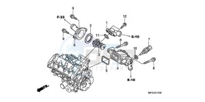 CB600F9 U / ABS ST drawing THERMOSTAT