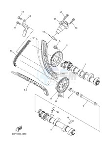 XT1200Z (2BS4) drawing CAMSHAFT & CHAIN