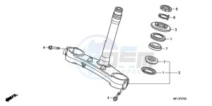 CBR1000RA9 KO / ABS HRC MME drawing STEERING STEM