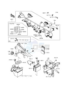 VULCAN 900 CUSTOM VN900CEFA GB XX (EU ME A(FRICA) drawing Chassis Electrical Equipment