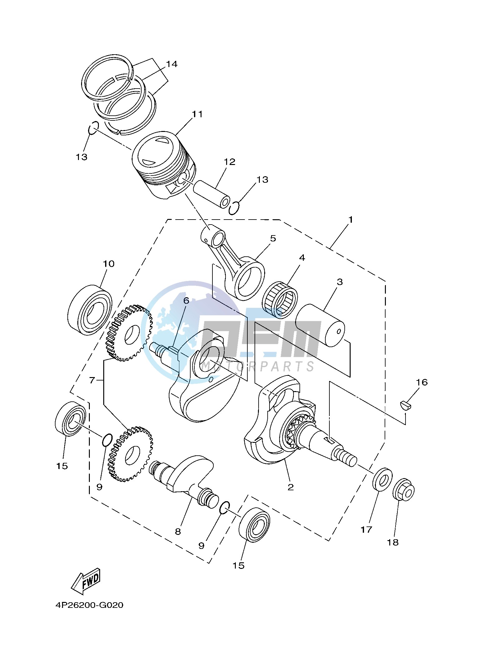 CRANKSHAFT & PISTON