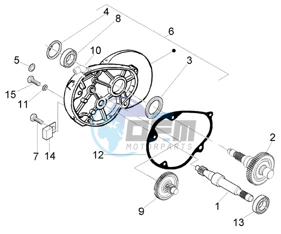 Rear wheel shaft