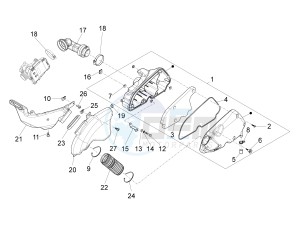 LXV 125 4T 3V IE NOABS E3 (APAC) drawing Air filter