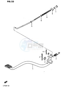 LT125 (E3) drawing REAR BRAKE