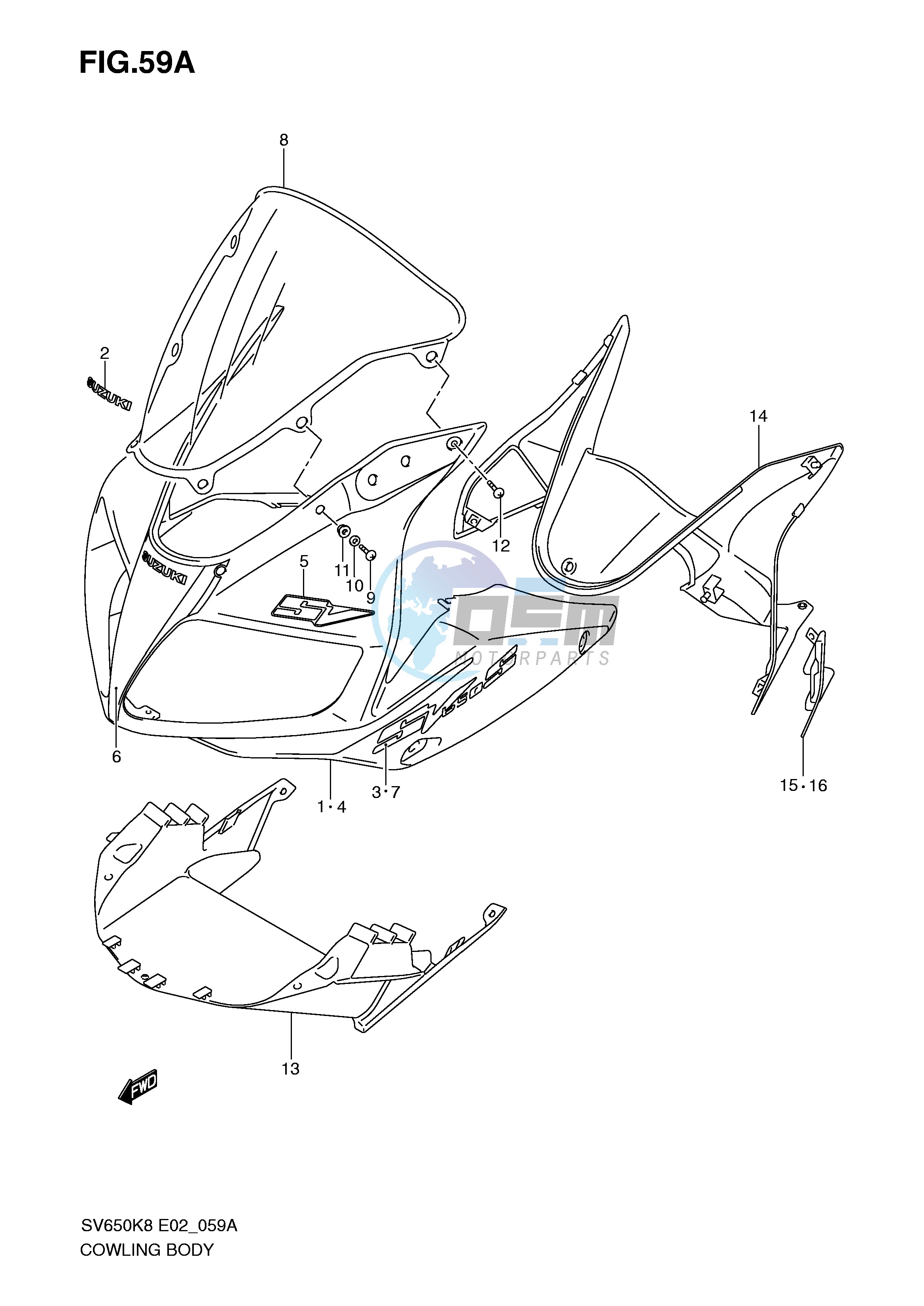 COWLING BODY (MODEL K9 WITH COWLING)