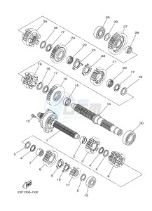 XT1200ZE SUPER TENERE ABS (2KBC) drawing TRANSMISSION