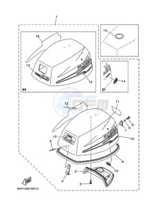 FT9-9G drawing TOP-COWLING