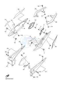 XJ6N 600 XJ6-N (NAKED) (20SV) drawing SIDE COVER