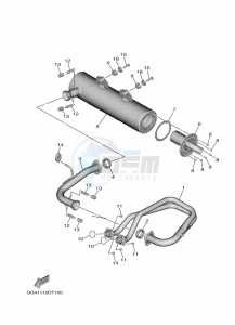 YXE850EN YX85EPAM (BANG) drawing EXHAUST