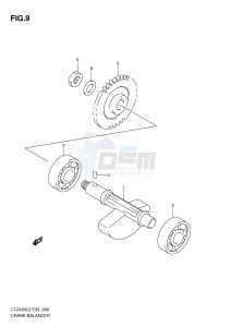 LT-Z400 (E33) drawing CRANK BALANCER