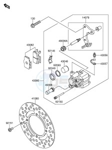 RM65 (E24) drawing FRONT BRAKE