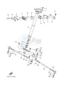 YFM700FWA YFM70GDXG GRIZZLY 700 (B303) drawing STEERING