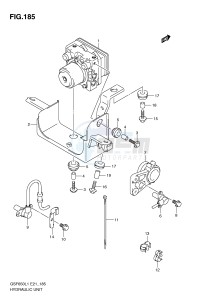 GSF650 (E21) Bandit drawing HYDRAULIC UNIT (GSF650AL1 E21)