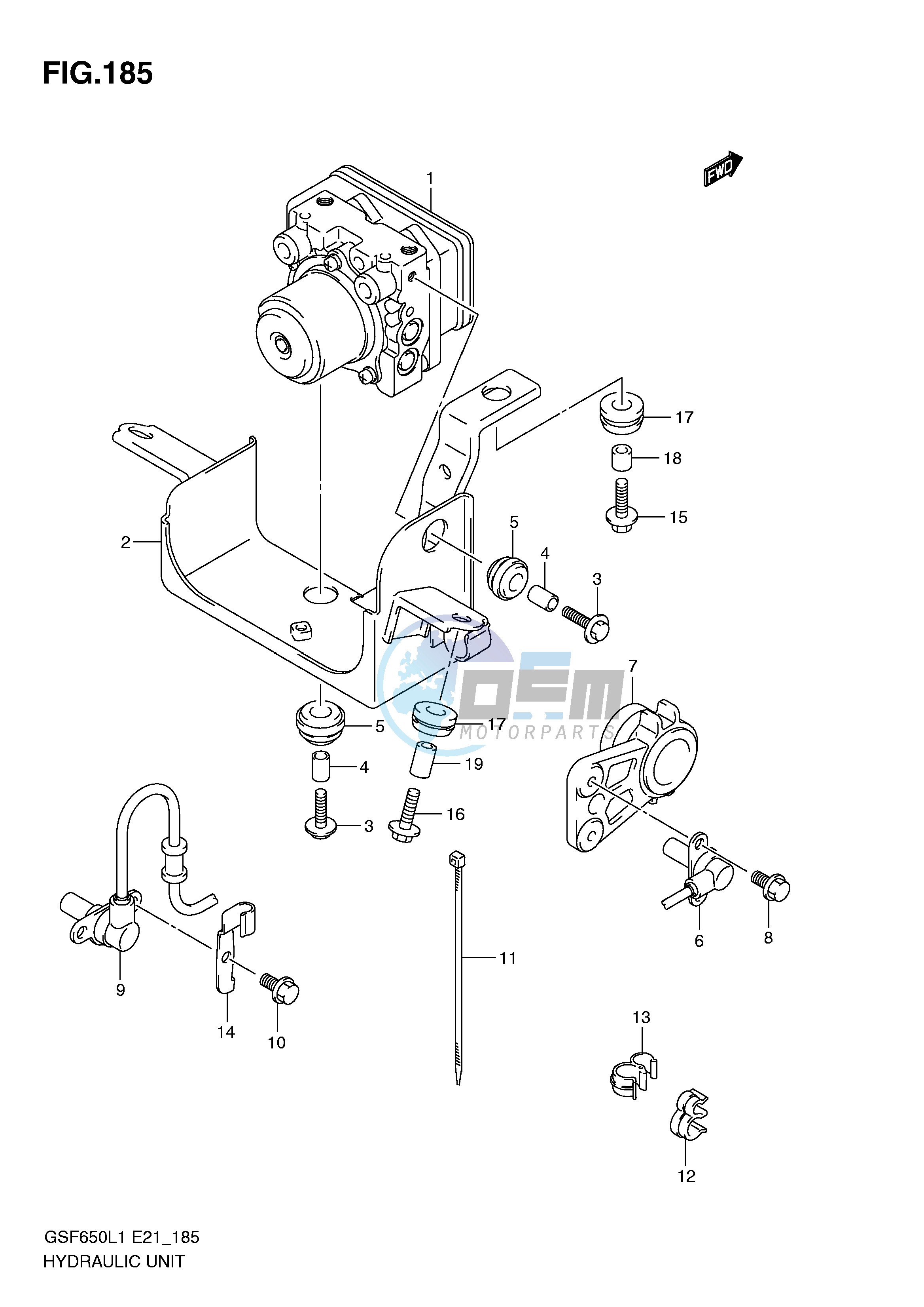 HYDRAULIC UNIT (GSF650AL1 E21)