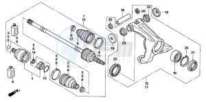 TRX680FA drawing REAR KNUCKLE