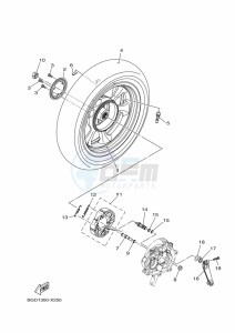 MWS155-A TRICITY 155 (BGD1) drawing REAR WHEEL