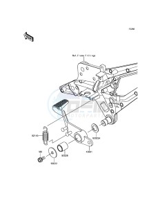 Z800 ZR800EGF UF (UK FA) XX (EU ME A(FRICA) drawing Brake Pedal