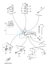 X-MAX125 XMAX 125 EVOLIS 125 (2ABF) drawing ELECTRICAL 2