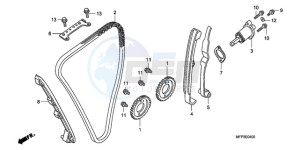 CB1300SA9 KO / ABS BCT TY2 drawing CAM CHAIN/TENSIONER