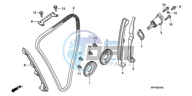 CAM CHAIN/TENSIONER