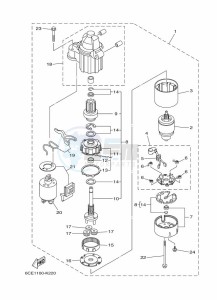 FL225FETX drawing STARTER-MOTOR