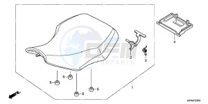 CB650FG CB650F 6ED - (6ED) drawing SEAT