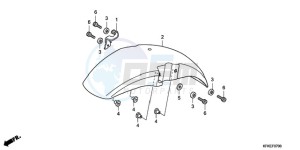 VTR2509 ED / LL MK drawing FRONT FENDER