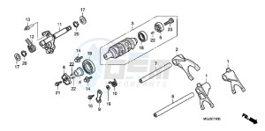 CBF1000FB drawing GEARSHIFT DRUM