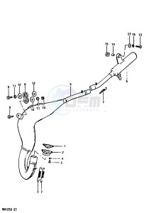 RM125 1983 drawing MUFFLER