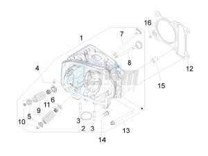 LXV 125 4T ie E3 drawing Head unit - Valve