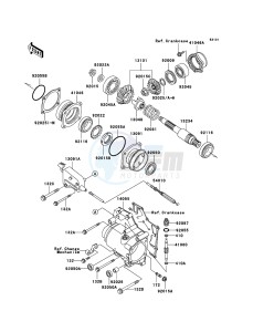 KLF300 KLF300-B18 EU GB drawing Front Bevel Gear