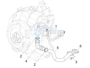 Beverly 125 e3 drawing Secondairy air box