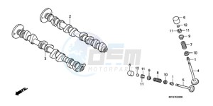 CB600FA9 France - (F / ABS CMF) drawing CAMSHAFT/VALVE