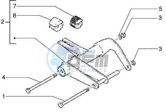 Swinging arm