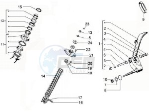 PX 125 drawing Front shock absorber