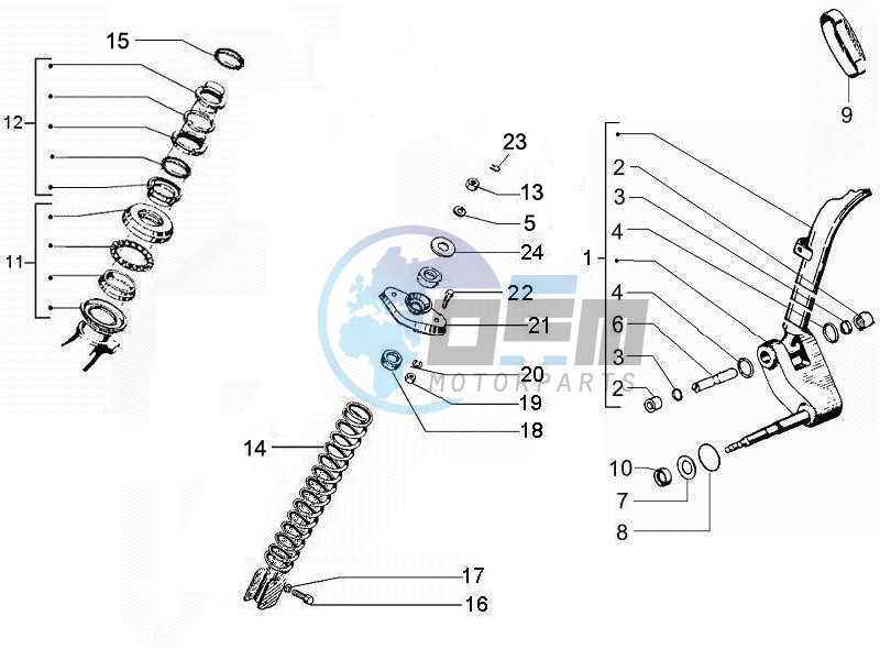 Front shock absorber