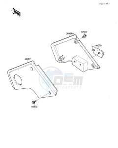 KXF 250 A [TECATE 4] (A1-A2) [TECATE 4] drawing SIDE COVERS