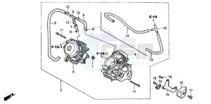 VT750DC SHADOW SPIRIT drawing CARBURETOR (ASSY.)