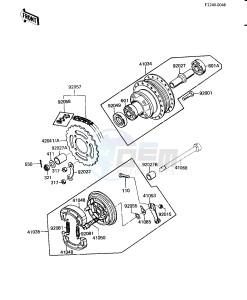 KD 80 M [KD80] (M8) [KD80] drawing REAR HUB_BRAKE_CHAIN