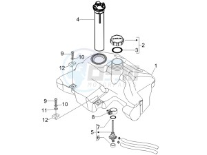 LX 150 4T USA drawing Fuel Tank