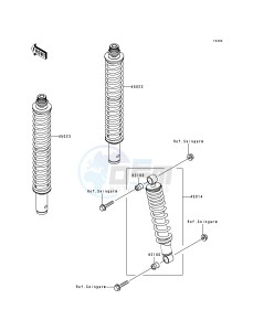 KVF 400 B [PRAIRIE 400] (B1) [PRAIRIE 400] drawing SHOCK ABSORBER-- S- -