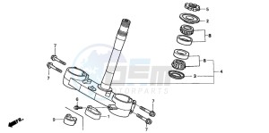 CRF450R drawing STEERING STEM (CRF450R2,3,4,5,6,7)