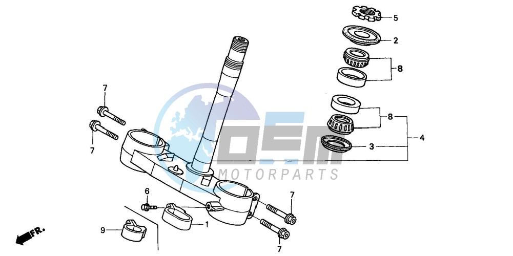 STEERING STEM (CRF450R2,3,4,5,6,7)