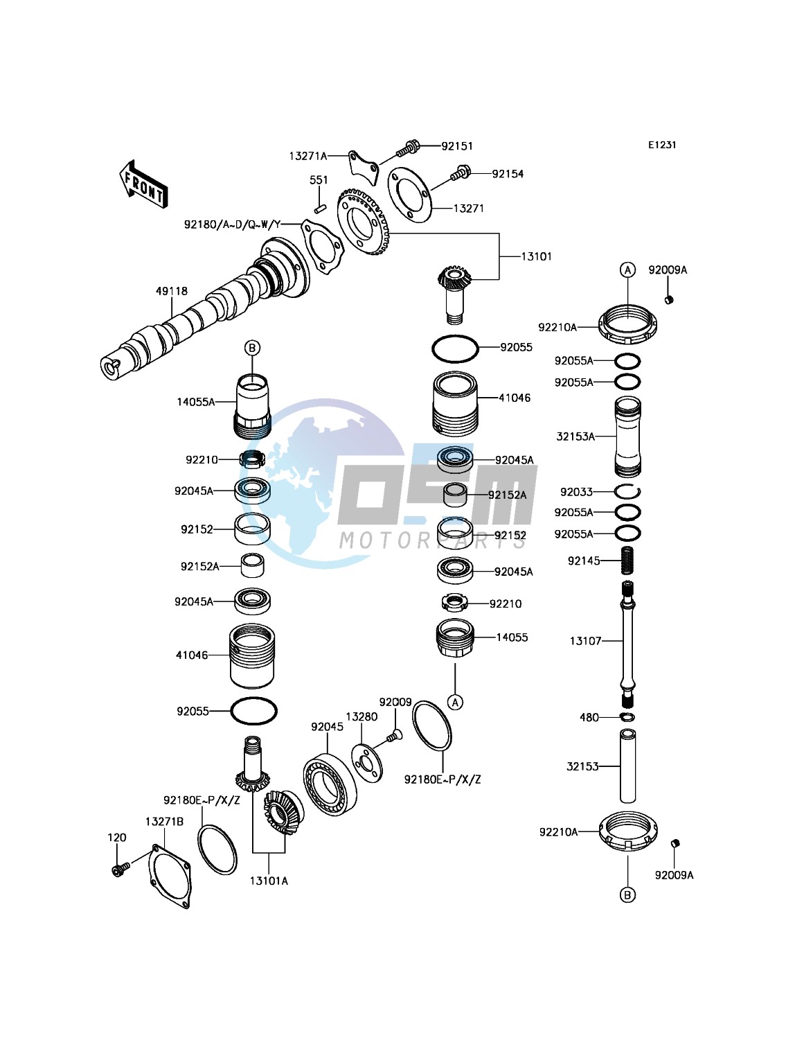 Camshaft(s)/Bevel Gear