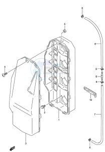 DT 140 drawing Silencer Case (S/N 231404 to 1996)