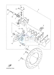 MTN-320-A MT-03 (B082 B083) drawing REAR BRAKE CALIPER