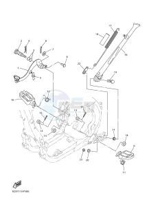 WR250F (2GB7 2GB8 2GB9) drawing STAND & FOOTREST